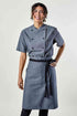 Image of person wearing Franklin Bistro Apron in Canvas. | BlueCut Aprons