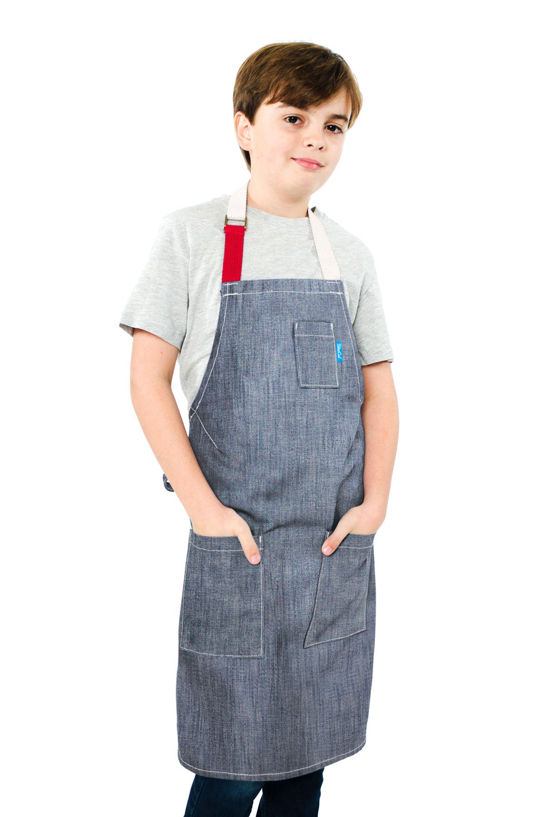 🎁 Lucca Kids Apron - Chambray (100% off)