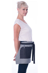 Mercer Apron Bias Stripe Navy