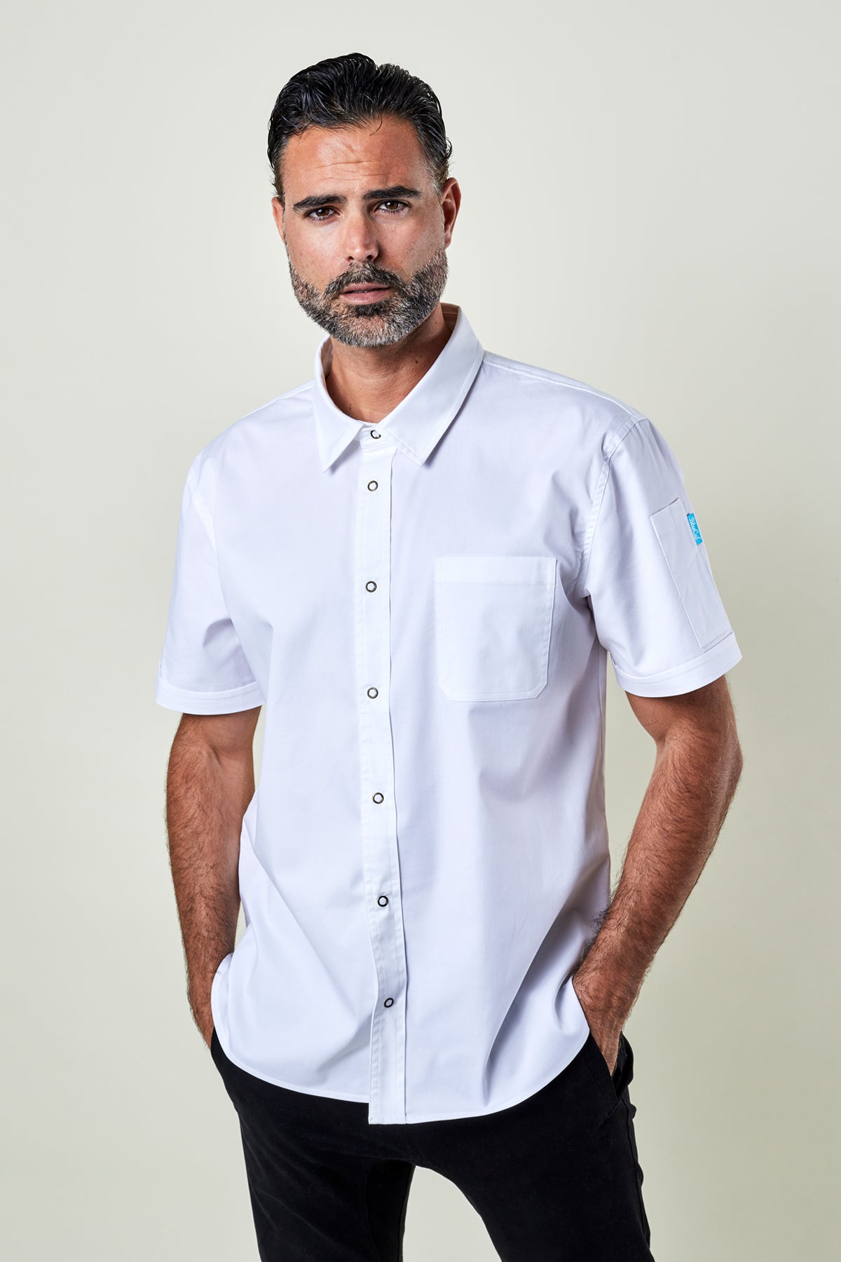 Logan Work Shirt-Fine Twill-Unisex White / 2XL (Chest size 44"-46") Logan Work Shirt-Fine Twill-Unisex White / 2XL (Chest size 44"-46")