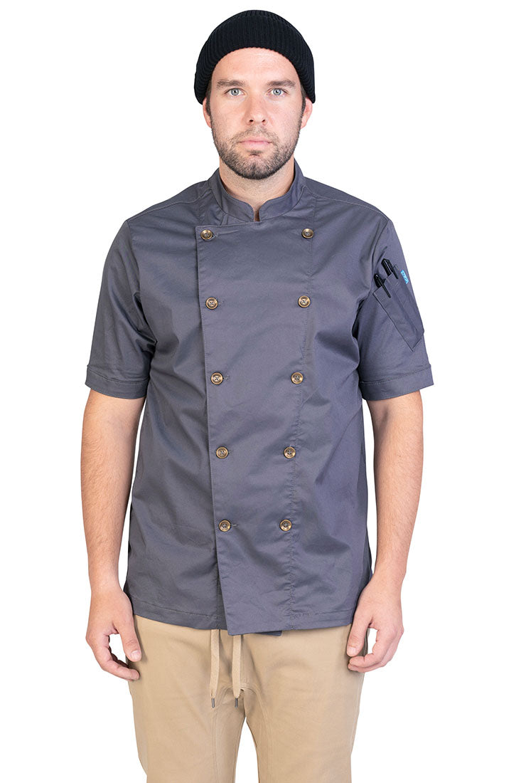 Rivington Chef Coat Smoke