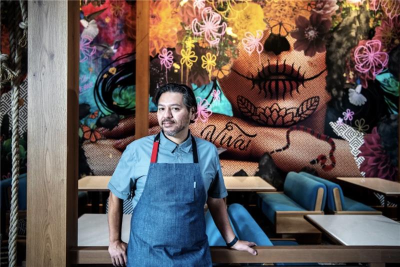 Chef Ray Garcia at VIVA Restaurant in Las Vegas. 