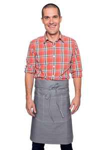 Dixon Bistro Apron Grey Denim