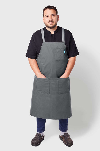 El Jefe Crossback Apron - Canvas