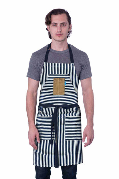 Hatfield Apron- Stripe Denim