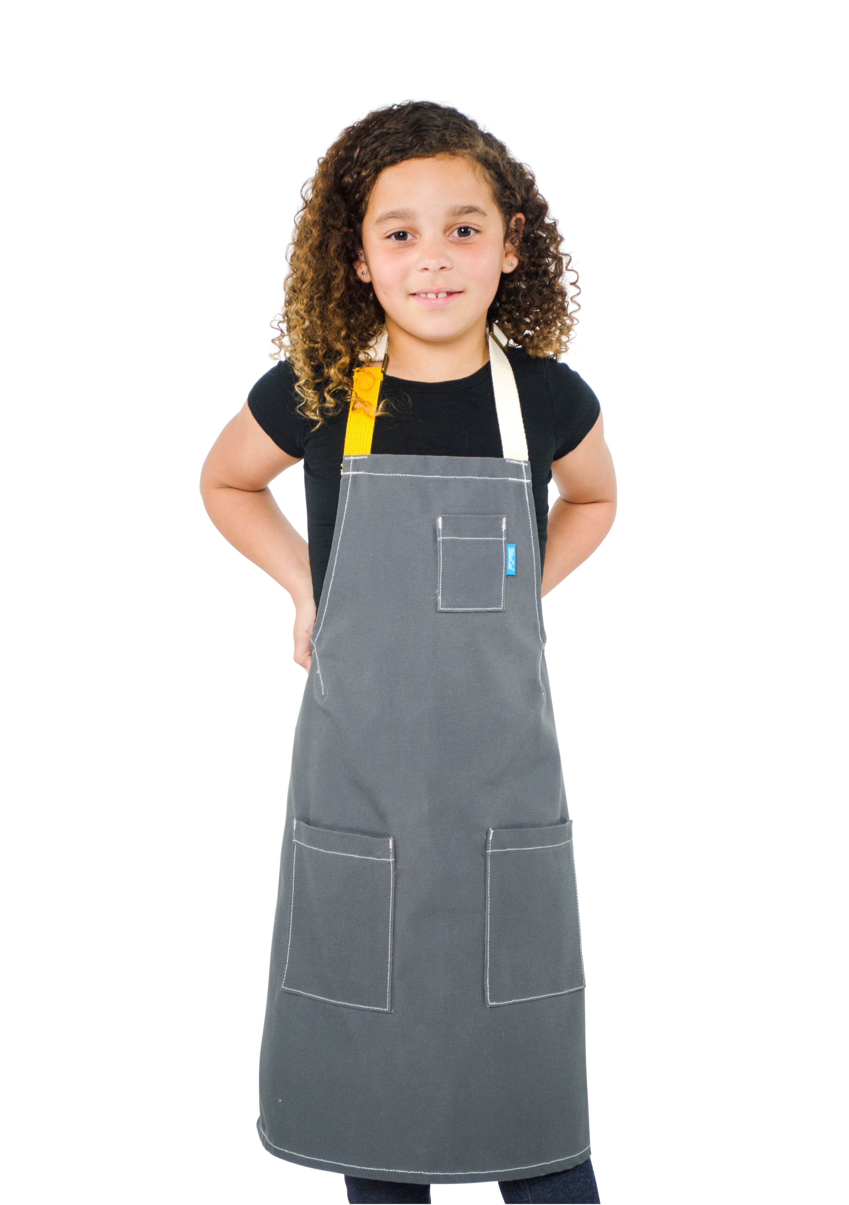 Lucca Kids Apron 8-12 Years Gray