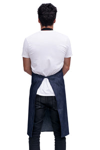 Parker Apron Indigo Denim- Sky Blue Strap