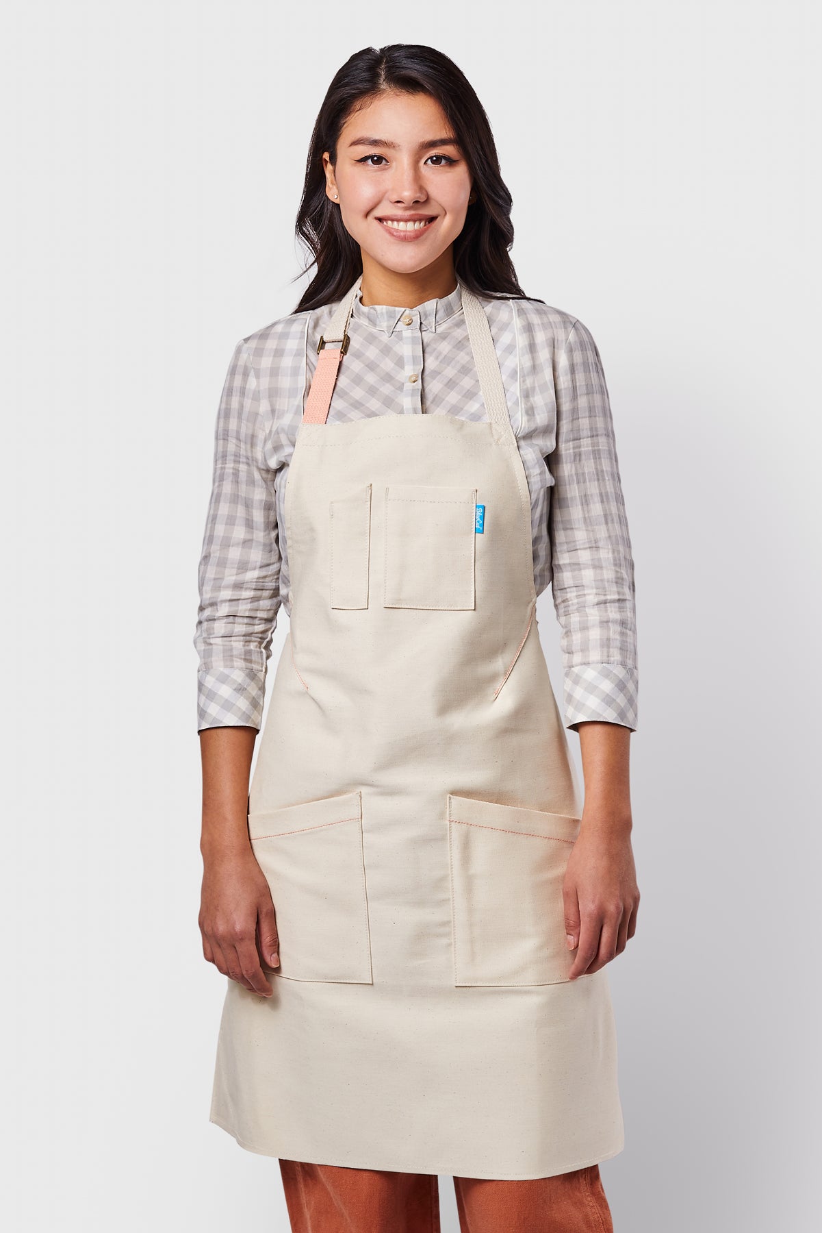 Parker Apron Ivory-Peach
