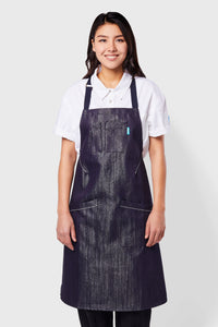 Parker Apron Silver Denim
